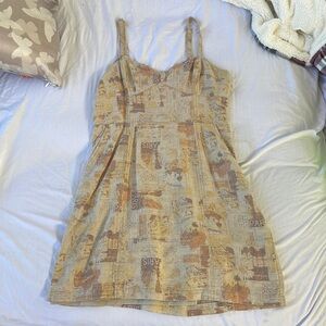 Urban outfitters mini dress vintage paris print